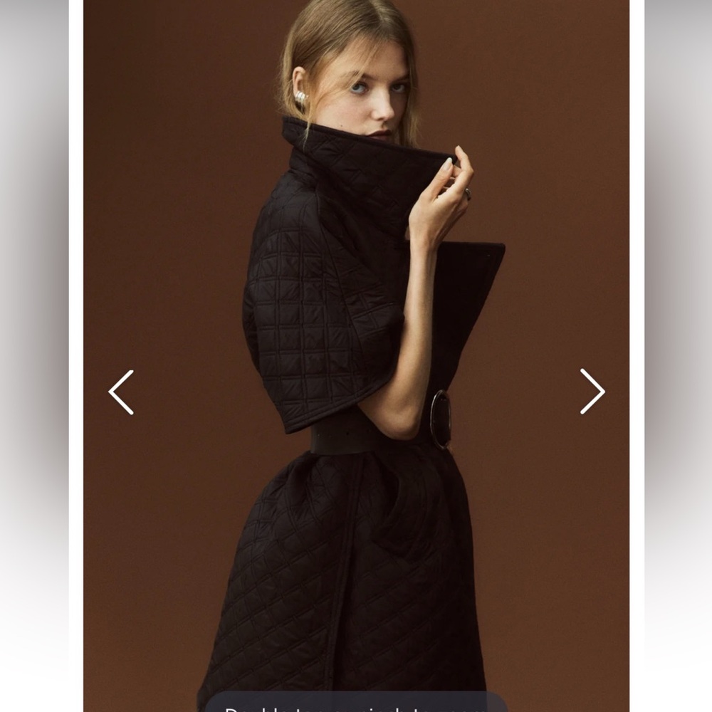 MAYSON the LABEL QUILTED CAPE COAT - NWTags